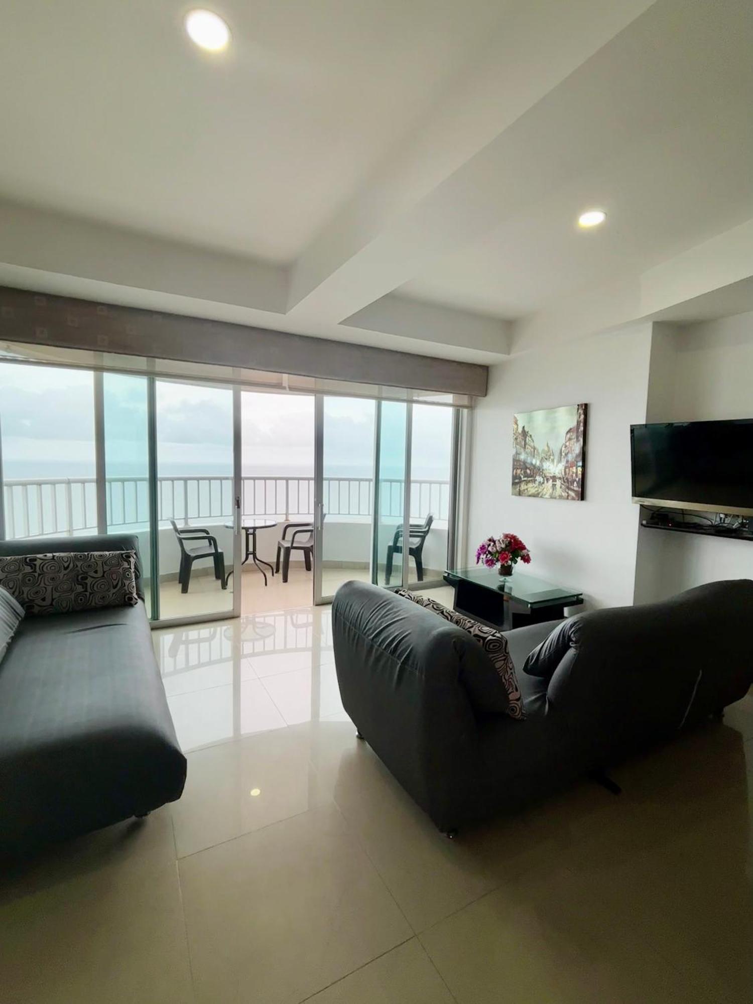 Paraiso En Bocagrande Con Vista Al Mar Cartagena Eksteriør billede