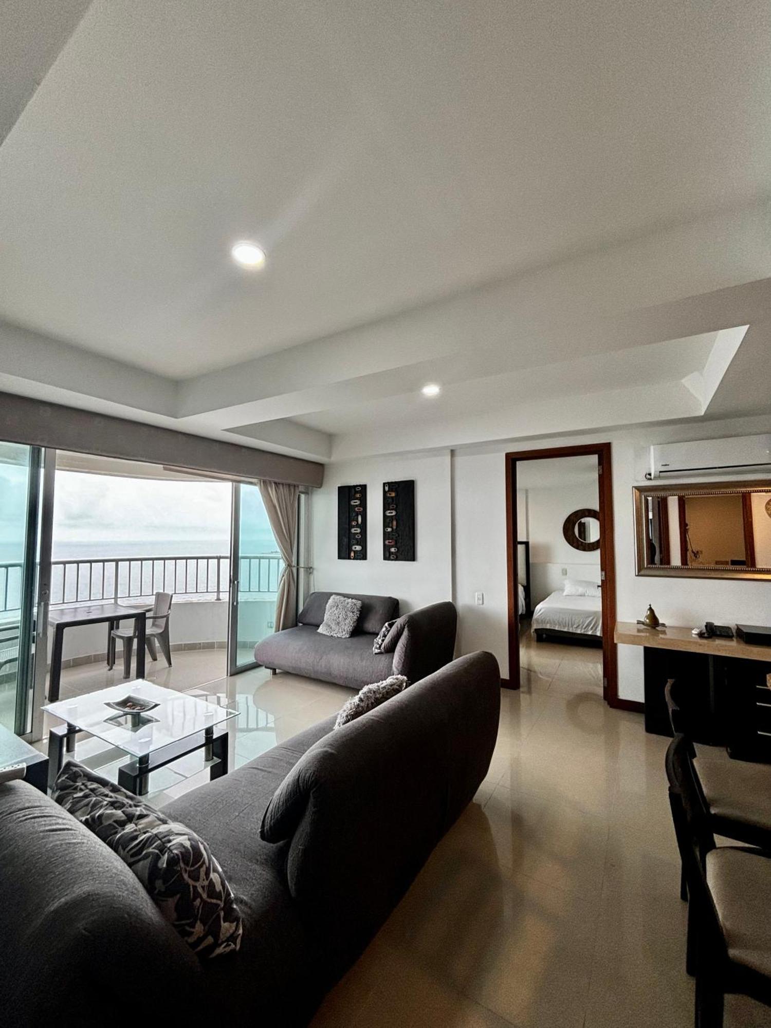 Paraiso En Bocagrande Con Vista Al Mar Cartagena Eksteriør billede