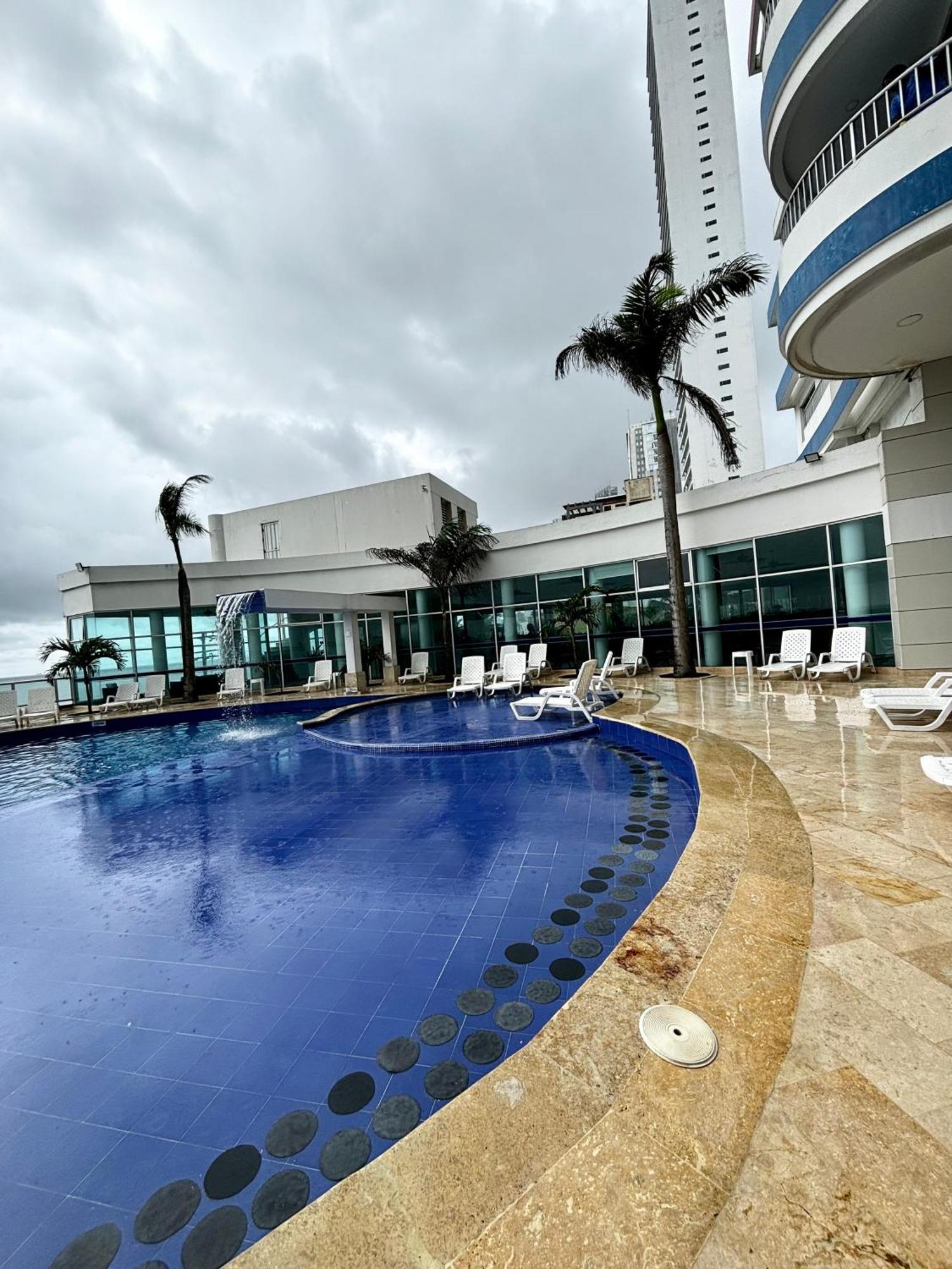 Paraiso En Bocagrande Con Vista Al Mar Cartagena Eksteriør billede