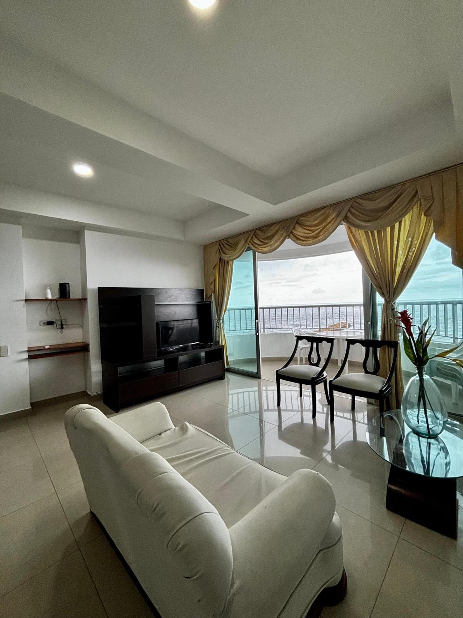 Paraiso En Bocagrande Con Vista Al Mar Cartagena Eksteriør billede